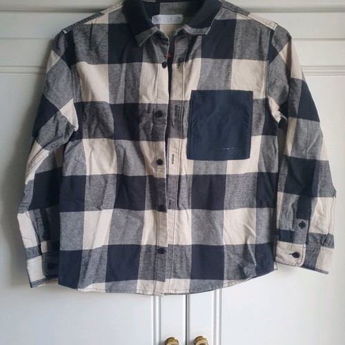 Zara kids shirt like new, size L, black and white