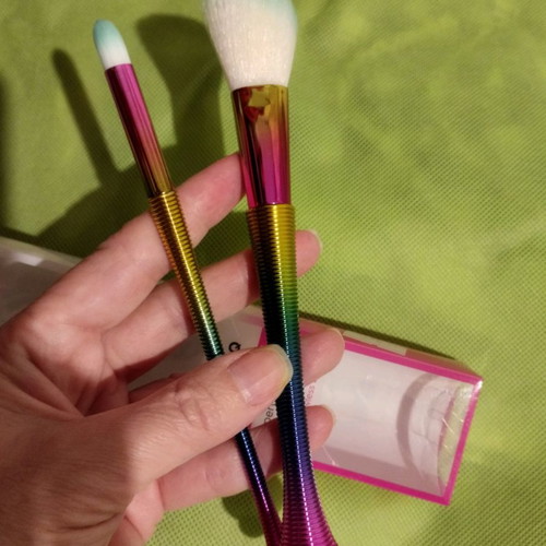 Makeup brush set 2 pieces, mermaid design