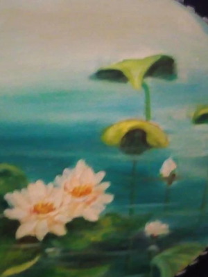 Oil painting by Ntina Fourfouri-Korfoxilioti 58x68 cm