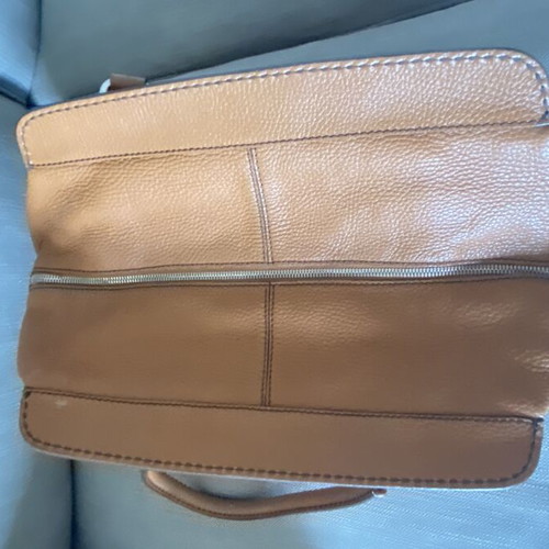 Tod’s leather handbag used, brown color
