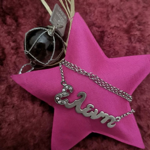 Silver 925 Necklace with Name Eleni and Lucky Star Charm like new