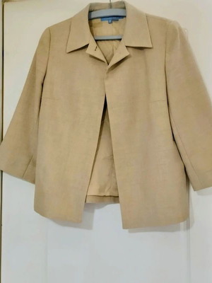 Zara summer blazer cropped beige M used, stylish suit jacket