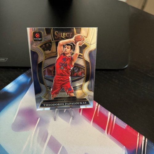 Theodoros Papaloukas 2025-26 Panini Select EuroLeague Concourse Silver Prizm card near mint