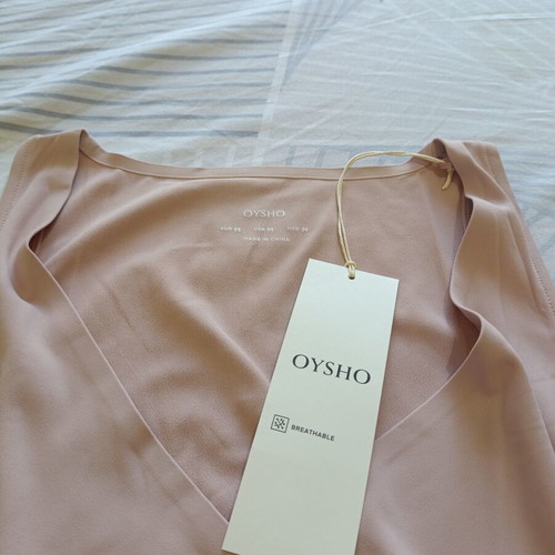 Oysho pink shirt new with tags, size M