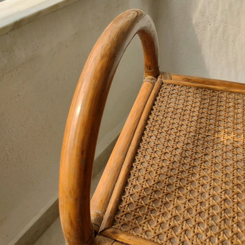 Bamboo bar cart like new