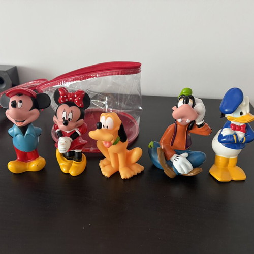 Disney figures set of 5 used with Mickey, Minnie, Pluto, Goofy, Donald