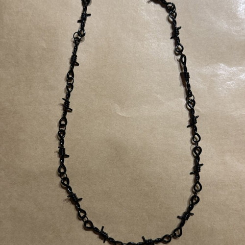 Men's black necklace new, length 50cm