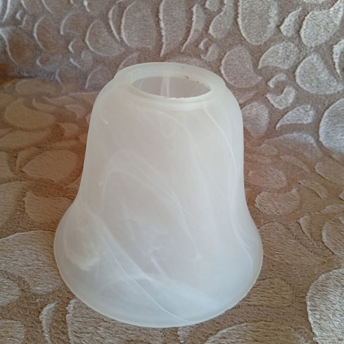 Replacement Glass Lamp Shade Bell Shape alabaster vintage used