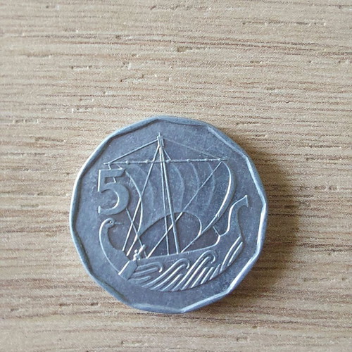5 mils Cyprus coins used, pack of 10 from 1982