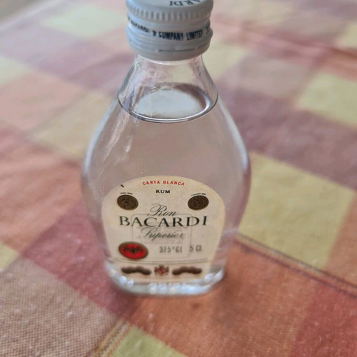 Bacardi Rum 5cl collectible miniature like new, sealed