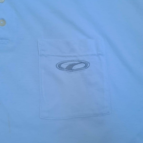 Puma Athletic Wear men's vintage 90s Y2K cotton polo shirt XXL white