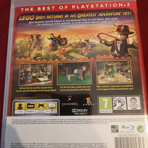 Lego Indiana Jones 2 Essentials PS3 like new