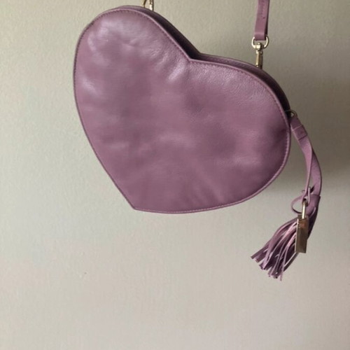 Furla Lilac Heart Crossbody Bag new, genuine leather