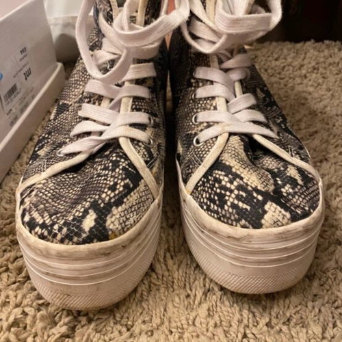 Platform sneakers Jeffrey Campbell like new, snake effect, size 41