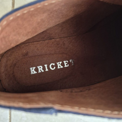Kricket Biscotto Suede boots size 46 like new, blue with tan details