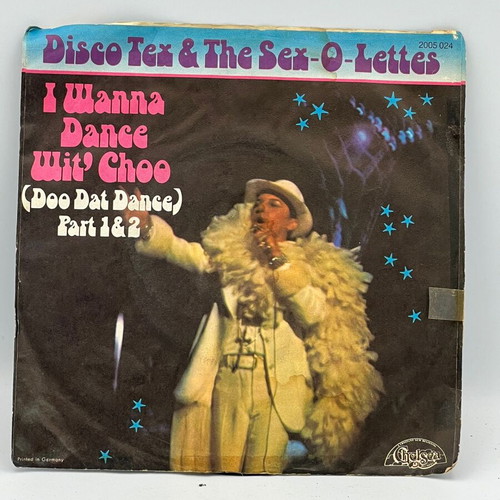 Disco Tex & His Sex-O-Lettes I Wanna Dance Wit' Choo vinyl used