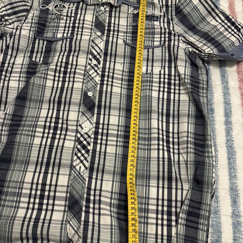Lerros men's short sleeve checkered shirt XL, 100% cotton