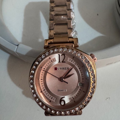 Curren women's watch new, rose gold stainless steel, quartz