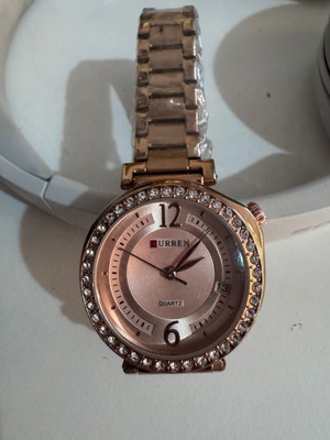 Curren women's watch new, rose gold stainless steel, quartz