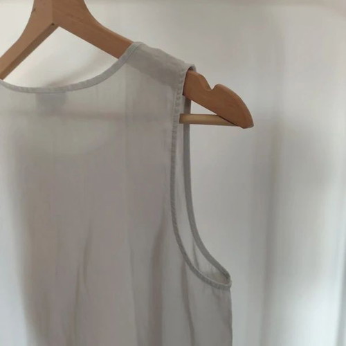 Cos silk blend dress XS/S light grey pink like new