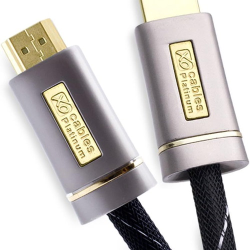XO Platinum braided HDMI cables 3 meters used, set of 2