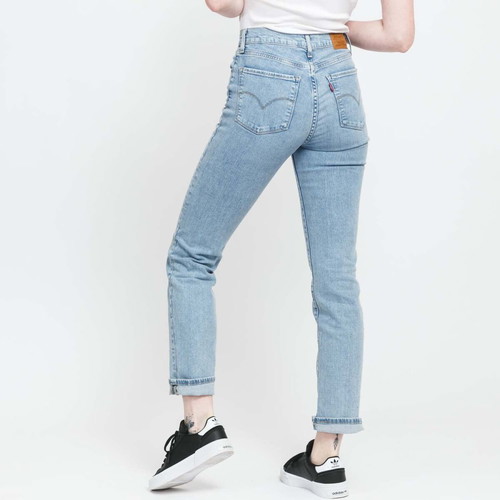 Levis 724 High Rise Slim Straight Jeans new, light blue, W29/L31