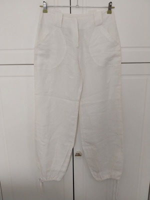 VS women's linen pants like new, size 38, white