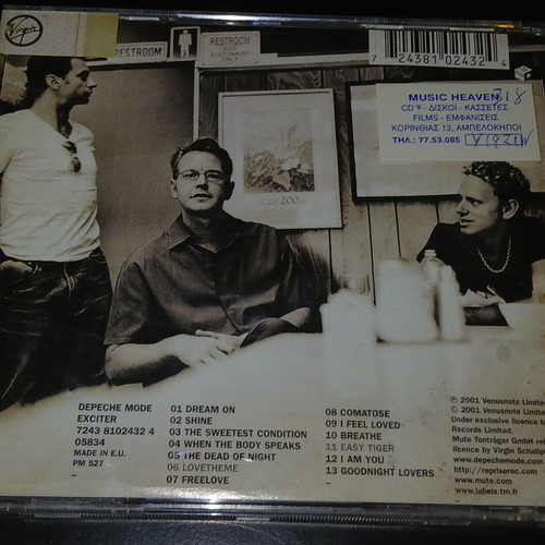 Depeche Mode Exciter CD used, electronic