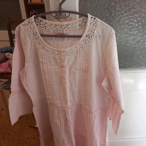 Platinum tunic dress new, pink, comfortable cotton fabric