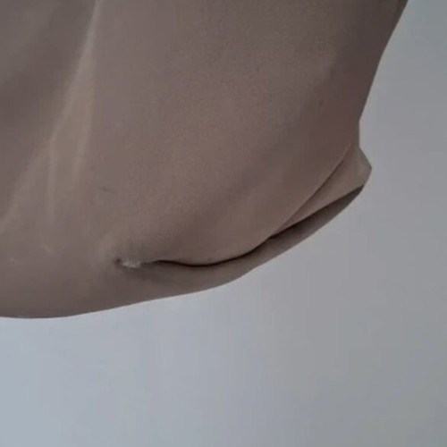 Longchamp Le Pliage Planètes shoulder bag used, beige, medium size with patent details