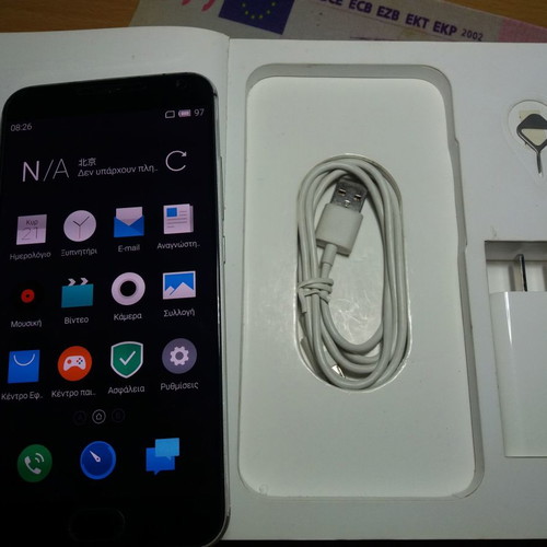 Meizu M2 Note Black μεταχειρισμένο, με κουτί και αξεσουάρ