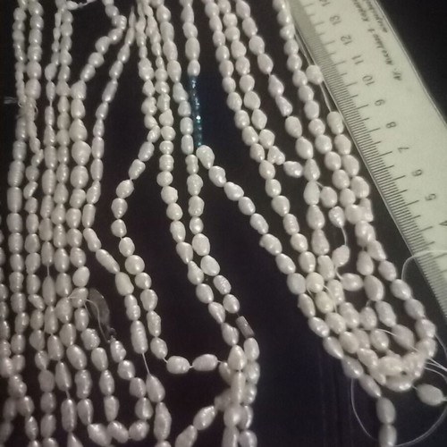 Genuine pearls like new, length 3 meters 10 centimeters
