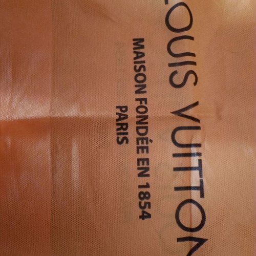 Louis Vuitton dust bag large fabric with orange handles