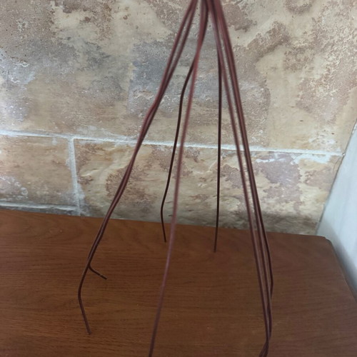 Manual head massage tool with wooden handle