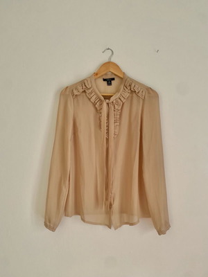 Sfera transparent beige shirt like new, size S