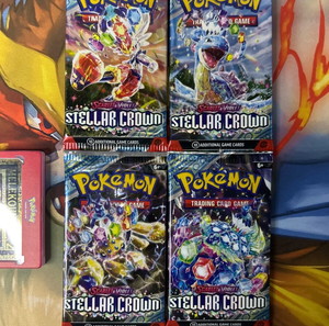 Pokemon booster packs stellar crown 4μαζι