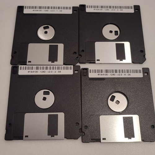 Floppy disk 3.5" καινούργιο, σετ 4 τεμαχίων, αχρησιμοποίητα
