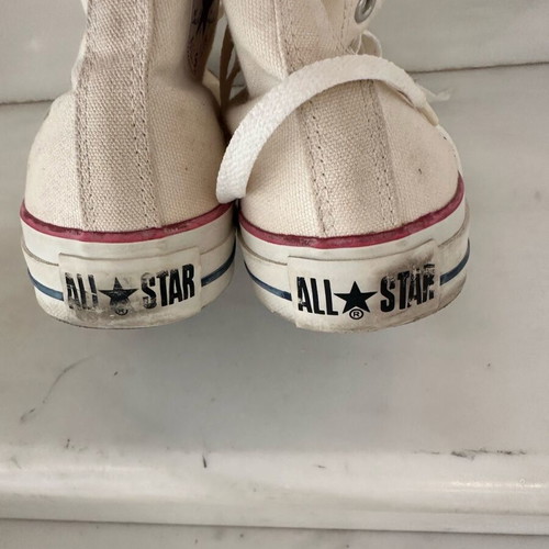 Converse All Star white canvas bootie like new, size 40