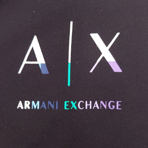 Armani Exchange sweatshirt jacket new, black, size L