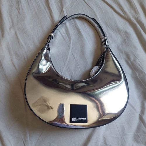 Karl Lagerfeld silver shoulder bag