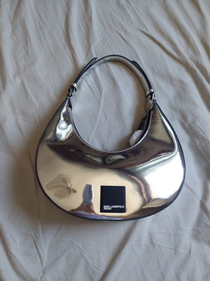 Karl Lagerfeld silver shoulder bag