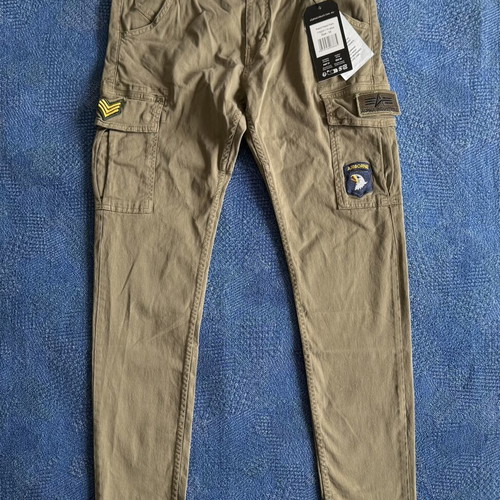 Alpha Industries Force One Cargo pants and Petrol Patch Pant, men's