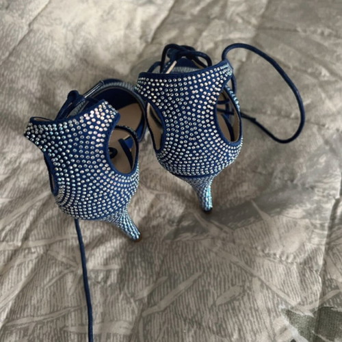 GoGo Shoes blue and silver high heels size 37 new