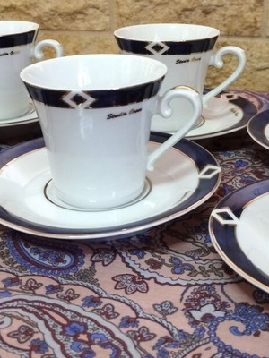 Schirnding Bavaria Studio Oscar coffee and tea cup set, 6 pcs