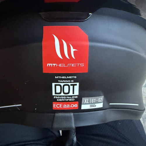 MT helmet XL like new for motorcycle