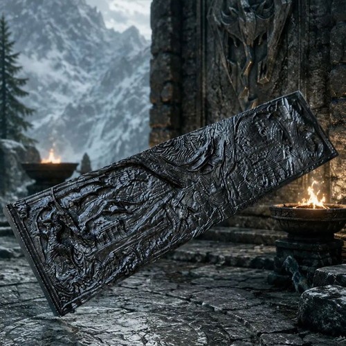 Alduin's Wall table decor, Elder Scrolls V Skyrim collectible