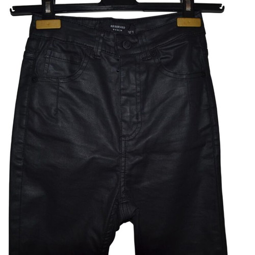 Reserved High-Waisted Skinny Black Pants New