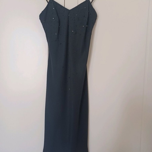 Evening dress Small like new, black embroidered muslin