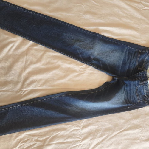 American Eagle classic slim straight jeans size S, vintage indigo wash