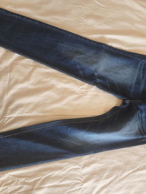 American Eagle classic slim straight jeans size S, vintage indigo wash